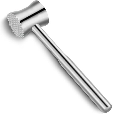 Attendrisseur de viande double face, marteau à viande en acier inoxydable 304, maillet de cuisine, batteur à viande, outil pour attendrir la cuisson du steak, du poisson, du porc, du bœuf, du veau, du