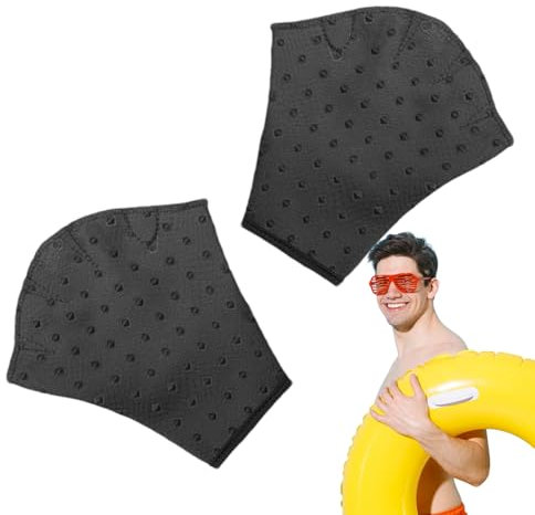 Schwimmhandschuhe, Schwimmhandschuhe für Training, Neopren, Schwimmzubehör mit Handgelenkschlaufe, Tauchausrüstung für Kinder und Erwachsene