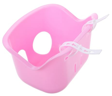Toyvian Cesta para Bicicleta Infantil Rosa Cesta Delantera para Bicicleta Material Plástico Adaptable 1 Unidad para Niños Accesorio Esencial para Ciclismo