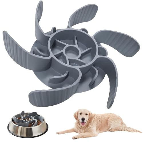 Hundenapf Antischlingnapf Hunde Low Feeder Hund Anti Schling Napf Silikon Schneidbar Hunde Langsamer Fressnapf Einsatz Slow Feeding Bowl für Silikon
