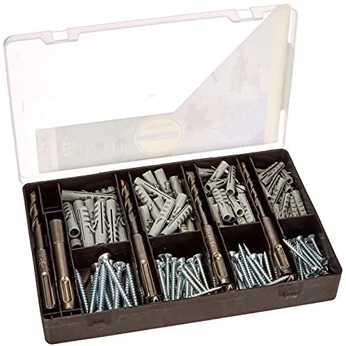 Bosch 2607017163 - Set de fijación con brocas para martillos ligeros SDS-plus