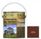 Contura Wetterschutzfarbe 1 Liter Holz Dauerschutzfarbe Deckend Buntlack Holzfarbe Holzlasur Seidenmatt (Schwedenrot - RAL 3009 Analog)