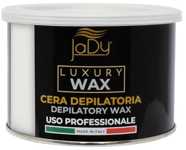 JaDy - Cera Depilatoria Micromica | Uso Professionale | Delicata su Pelle Sensibile | Made in Italy | 400ml di Cera a Caldo, Bianca, (1)