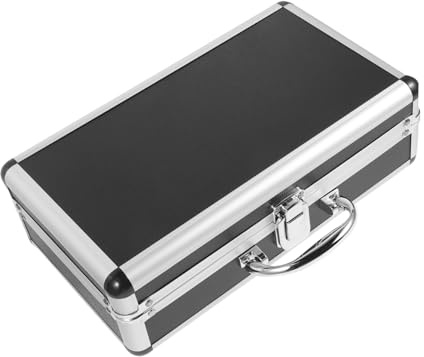 TOGEVAL Étui Mic Portable Rigide avec Mousse Pré-découpée Valise de Rangement pour Microphone sans Fil et Accessoires Poignée Intégrée pour Transport Facile
