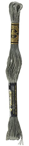 DMC 117-645 Six Stranded Cotton Embroidery Floss, Very Dark Beaver Gray, 8.7-Yard