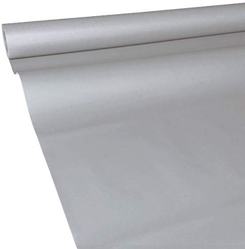JUNOPAX Papiertischdecke 50m x 1,15m Stahl-grau, nass- und wischfest