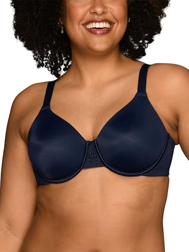 Vanity Fair Women's Beauty Back Smoothing Minimizer Bra (36C-42H), Ghost Navy, 42G