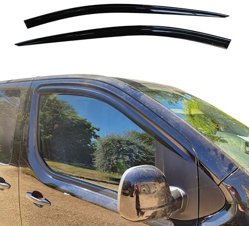 AUTO CLOVER Wind Deflectors Set for Citroen Dispatch Jumpy Peugeot Expert 2016+ (2 pieces)