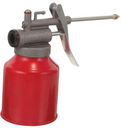 IMIKEYA Manual Oil Gun Spout Oiler Can for Vehicle Lubrication Refillable Pump Dispenser Bottle High Pressure Oil Pumper for Car and Engine Use