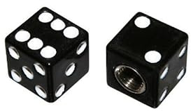 cyclingcolors 2x tappo valvola coprivalvole cappucci valvole universale per auto, moto, scooter e bici schrader, dado nero