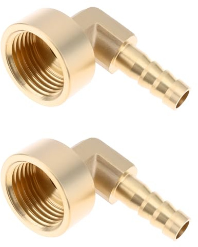 AS Axis Spindleon 2 Conectores de Codo de Latón de 1/2 BSP Hembra A 8 Mm para Tubos