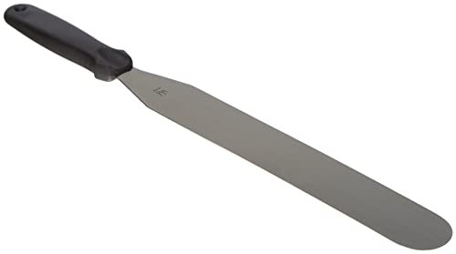 Silikomart | Spatule Lisse en Acier Inoxydable avec Poignée en Plastique, Idéale pour Gâteaux et Crèmes, Mesures 43 cm, Made in Japan