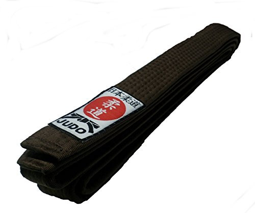 Budodrake Judogürtel braun mit Judo-Label (280)