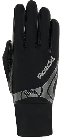 Roeckl Sports Reithandschuh Melbourne, Turnier Sommer Handschuh, Schwarz 7.5