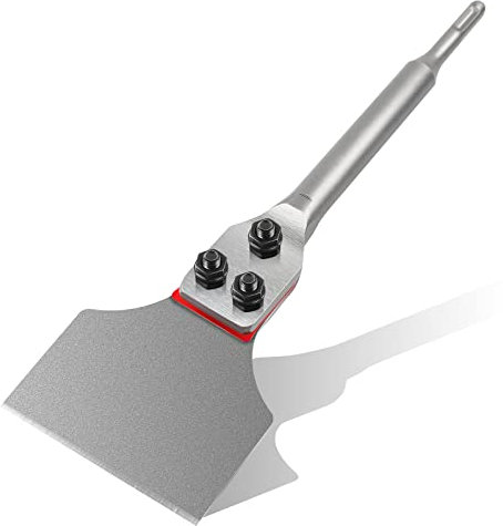 TIHOOK Fliesenmeißel SDS PLUS Meißel, 300mm x 75mm Spachtelmeißel, SDS PLUS Meissel,Flachmeißelbreit für Bohrhammer, Zum Fliesen und Fliesenkleber Entfernen