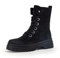 Gabor Damen Combat Boots, Frauen Stiefeletten,Wechselfußbett,Best Fitting,uebergangsschuhe,uebergangsstiefel,schwarz(Altsilber),39 EU / 6 UK