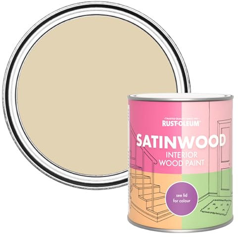 Rust-Oleum Beige Satinwood Interior Wood Paint - Sandhaven 750ml