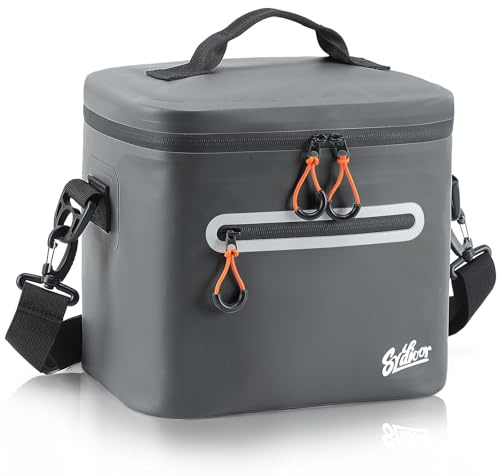 Sydioor 16 Can Cool Bag Insulated - Portable Cooler bag Waterproof & Leakproof Thermal Lunch Bag for Camping, Picnic, Beach, BBQ, Gift for Men & Women, Dark Grey