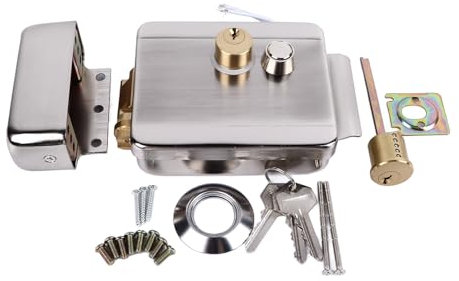 Nutriess Empêche les intrusions Serrure de contrôle d'accès résistante aux chocs Serrure de porte électronique intelligente pour interphone de sonnette Sécurité domestique et