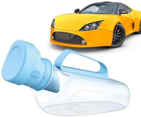Bouteille d'urinoir portable, bouteilles d'urine pour hommes, 1200 ml, récipient d'urine anti-fuite pour l'extérieur, récipient d'urinoir masculin anti-fuite avec couvercle r