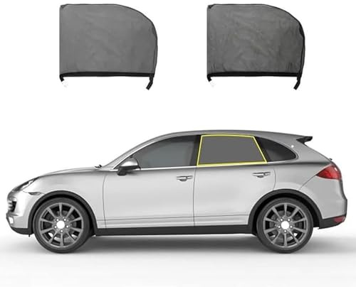 BQKCD Pare-soleils pour vitres latérales Auto pour Mitsubishi Lancer 2005-2009, Latérale Pare Soleil Avant Arrière Visière Rideaux Contre Les Rayons UV,B/Rear-Window