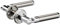Alpertec 88022300C Solid 6-R Chrom/Edelstahlfarbig satiniert. BB für Zimmertüren Drückergarnitur Türdrücker Türbeschläge Neu