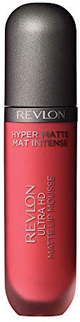 Revlon Ultra HD Lip Mousse Hyper Matte, Longwearing Creamy Liquid Lipstick in Pink, Sunset (810)
