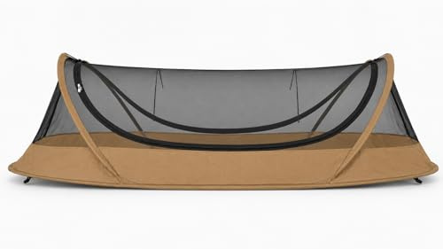 USGI Industries Bivy Tent | Lightweight Single Person Sleeping Net System for Outdoors, Camping, Survival, Hiking, Backpack | Mesh Protection (Dark Earth)