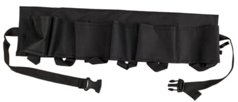 Portabottiglie nero, cintura per 6 bottiglie con apribottiglie in metallo, lunghezza ca. 124 cm, in confezione regalo