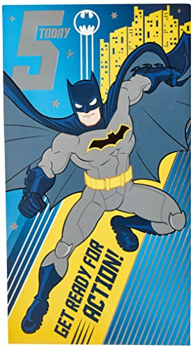 Batman Danilo DC 5° compleanno – 5 Today Get Ready for Action!, Multi, 23 x 12,7 cm