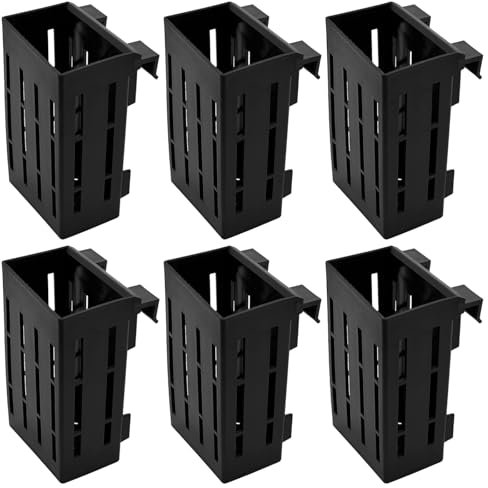 MEYAGOT Support de Plante d'Aquarium Avec Ventouse, Seau Et Crochet - Lot de 6 Pour Plantes Aquatiques