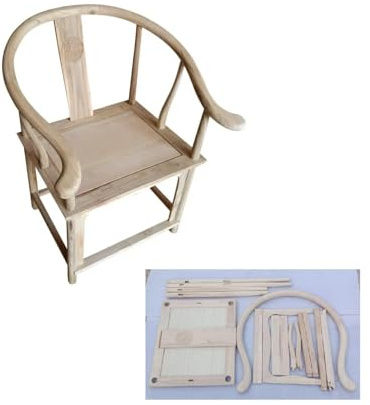 Sillón chino Longevity, sillas montadas a mano, sillas de comedor, silla de brazo chino estilo Ming, sillón de respaldo cuadrado en estilo chino de las dinastías Ming y Qing (totalmente montado)