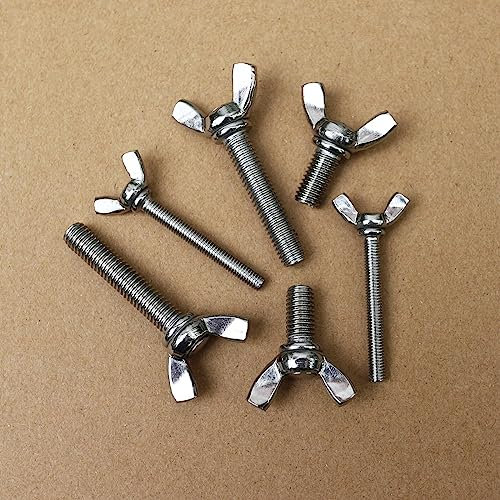 NUZBCPETR Schrauben, Flügelschrauben aus Edelstahl(1/4 20 x 1 1/4)
