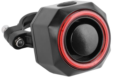 Allarme Bici Wireless con Telecomando, Sensore di Vibrazione, Sistem di Allarme per Moto, Bicicletta, Antifurto, Sistem di Allarme di Sicurezza Ricaricabile per Scooter, Moto,