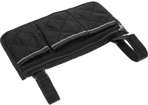 Wheelchair Bag, Wheelchair Pouch Side Pocket with Cup Holder, Mobility Scooter Accessories, Wheelchairs Bags to Hang On Back, Side Pocket Pouch for Walkers, Ideal for Elderly and Disabled