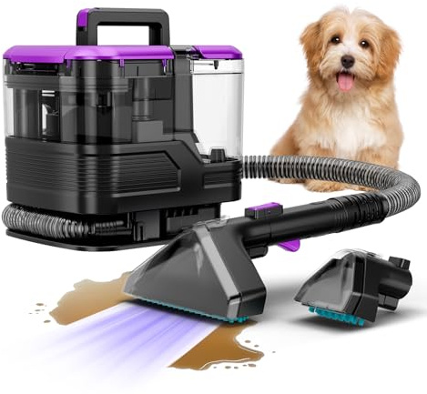 Teppichreiniger Waschsauger – Professioneller Polster- & Teppichreiniger für Zuhause und Auto – Effektive Fleckenentfernung mit Sprüh- & Saugfunktion