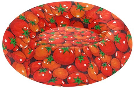 miaozhen Söt tecknad grönsakstomat husdjur kattbädd lindrar stress fluffigare ortopedisk hundbädd för extra liten storlek husdjur sovande kamouflage för perros 50 cm x 43 cm