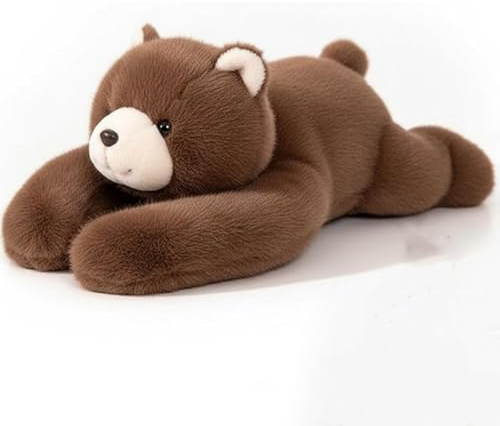 Peluche lestée pour enfants et adultes - Panda Teddy Bear dinosaure, paresse, panda rouge, ours marron, koala en peluche - Jouet rembourré pour soulager l'anxiété - 30 cm (ours marron)