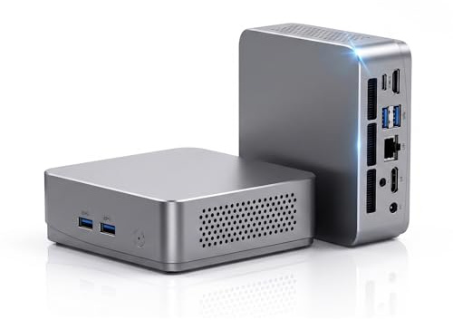 Breloom Mini PC 8 GB RAM 256 GB SSD, AMD Ryzen 3200U (upp till 3,5 GHz) minidatorer, 4K-display/HDMI+Type-C+2 x USB3.0+RJ45/Wi-Fi 6/BT 5.2 för hem/företag mini stationära datorer