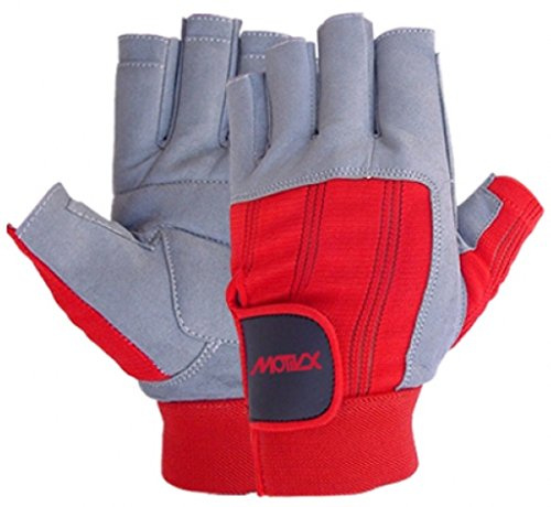MOTIVEX Segelhandschuhe Rot Rückseite Elasthan Grösse XXXL