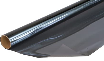 Venilia Sonnenschutzfolie, Thermofolie mit Hitzeschutz, Fensterfolie schützt vor Sonneneinblendung und eindringen von Wärme, inkl. Cutter und Schaber, PVC, 92 cm x 2 m