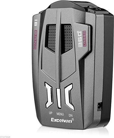 Smartpro - Détecteur de radars 2018 pour voiture - 360°, 16 GPS, alerte vocale