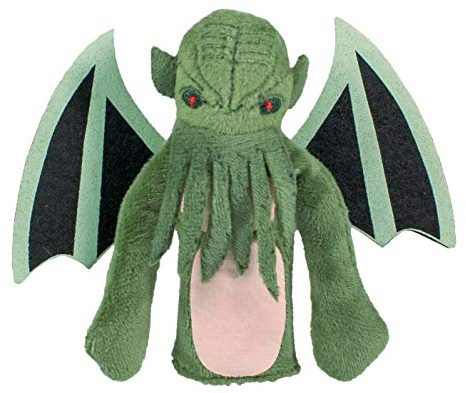 The Unemployed Philosophers Guild H. P. Lovecraft's Cthulhu Magnetic Personality - Plush Finger Puppet and Refrigerator Magnet, Approx 4 Tall