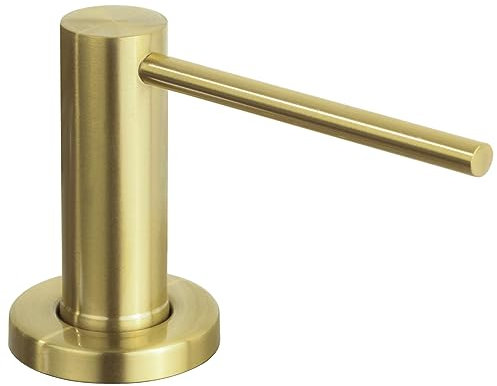 GAPPO Kitchen Sink Soap Dispenser Champagne Gold Stainless Steel Countertop Pump Hand Lotion Built in Bottle