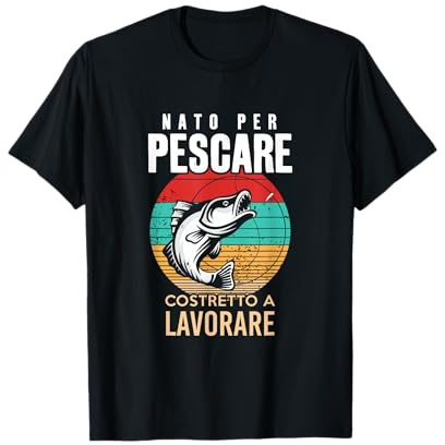 Pesca Maglietta Pescatore Regalo Uomo Pesca Maglia Fish Maglietta