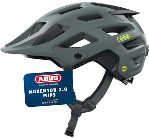ABUS MTB Moventor 2.0 MIPS - casco da bicicletta con protezione dagli impatti per l'uso off-road su mountain bike - casco all-mountain per uomo e donna