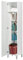 Buyqualia Armario Multiusos estantes y una Puerta en Color Blanco Alto 188 / Ancho 42 / Fondo 35