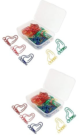 Ciieeo 60 Stück Büroklammern Mit Kleinen Füßen Büroklammern In Fußmarkenform Büroklammern Aus Metall Farbige Büroklammern Beschichtete Büroklammern Lesezeichen Büroklammern