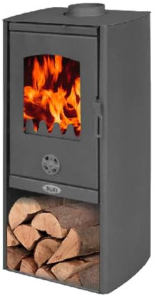 Stufa a legna camilla 6-8 kw nera