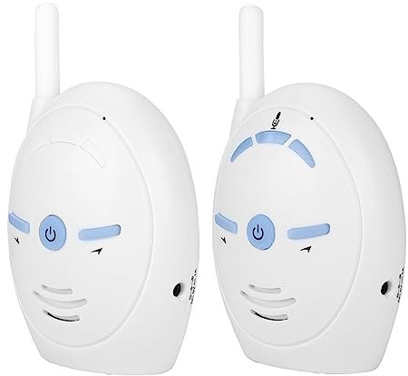 Yctze 2,4 GHz Kabelloses Digitales Audio-Babyphone mit Gegensprechkamera und Elektronischem Alarm – für die Überwachung von Kindermädchen (EU-Stecker 100-240 V)